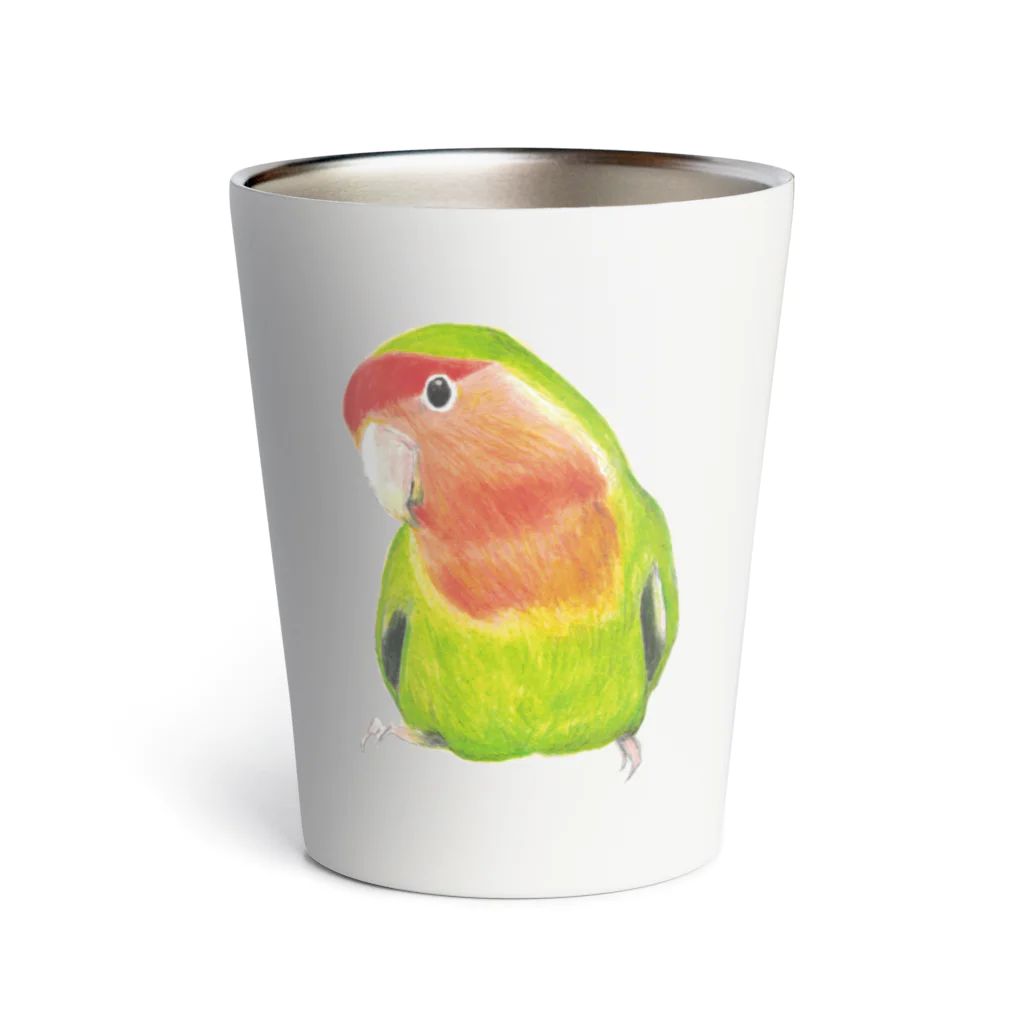 森図鑑の[森図鑑]コザクラインコ ノーマル Thermo Tumbler