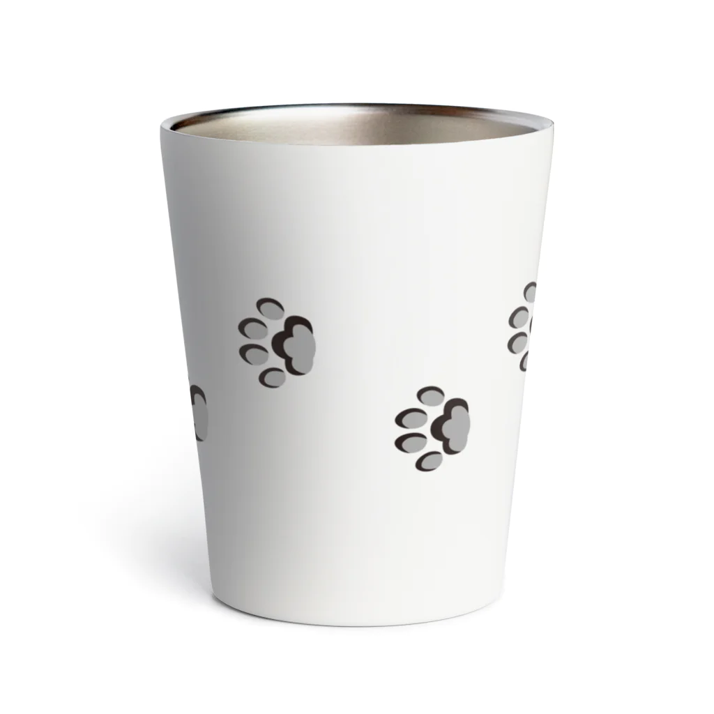 Baby Tigerの猫のあしあと2(ヨコ) Thermo Tumbler