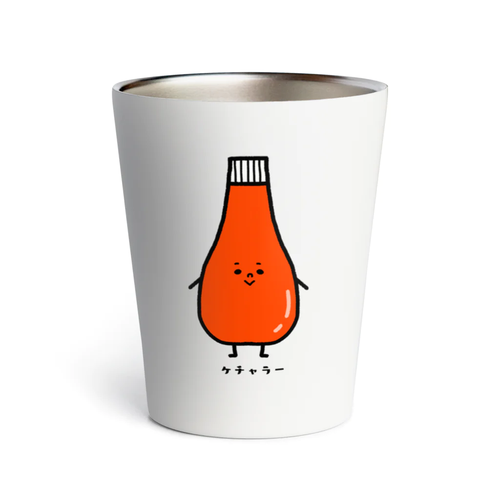 もちぱっちのケチャラーさんとマヨラーさん Thermo Tumbler