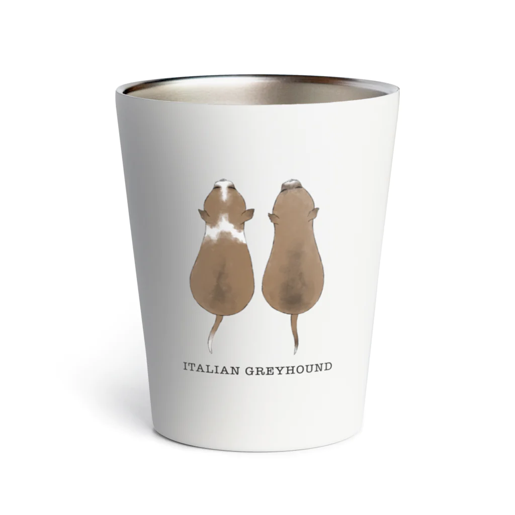 Dog Design PRIDEのイタグレ子犬 Thermo Tumbler