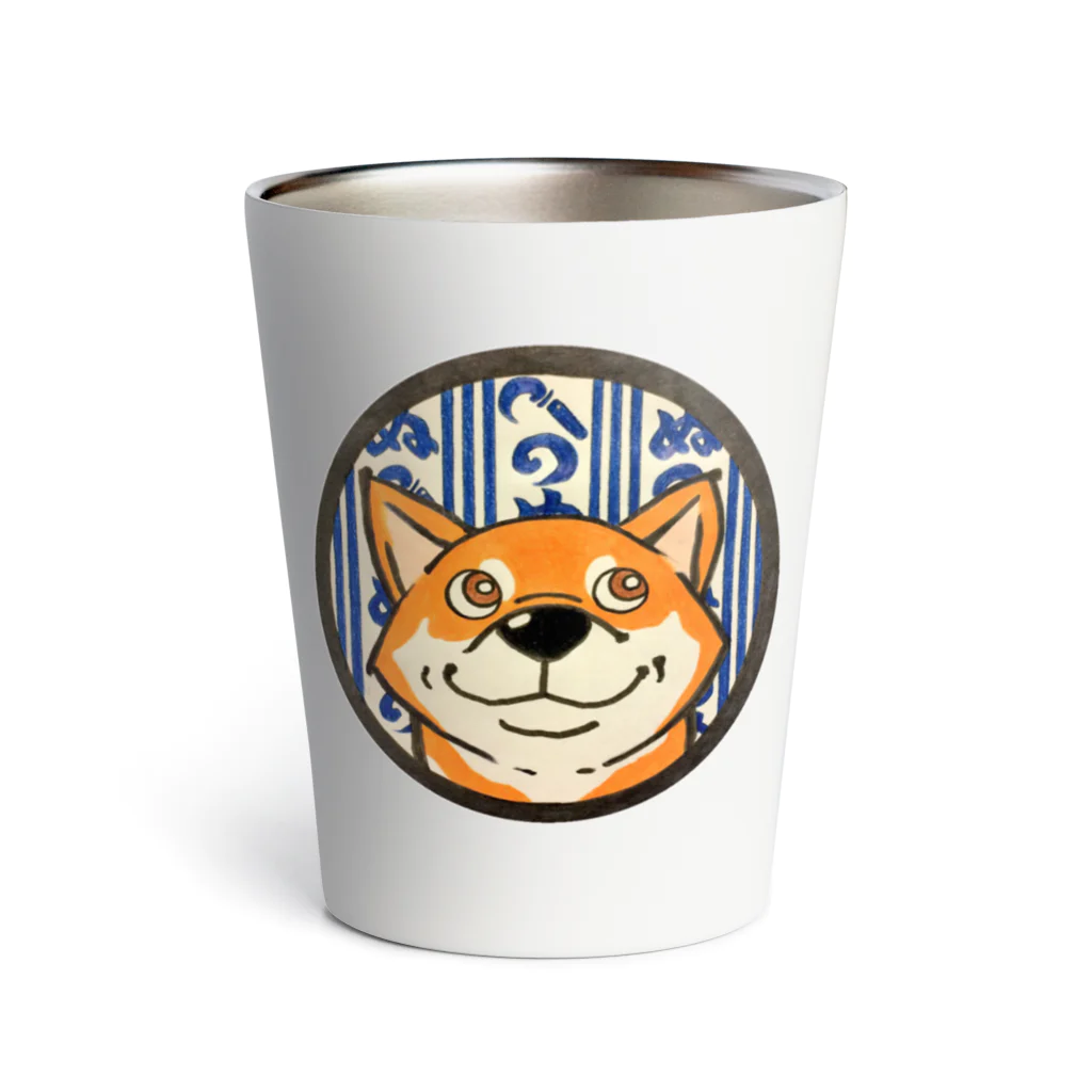 RaccoonDogTattooのかまわぬけん Thermo Tumbler