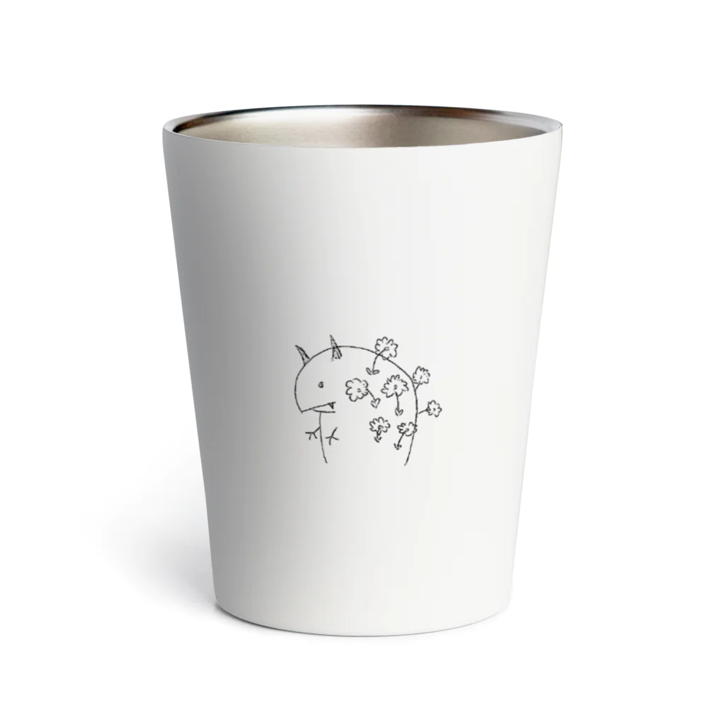 ホタテNightのだれかの描いたねこ Thermo Tumbler