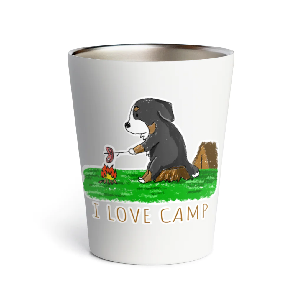 Kazunari0420のI LOVE CAMP バーニーズ・マウンテン・ドッグ Thermo Tumbler