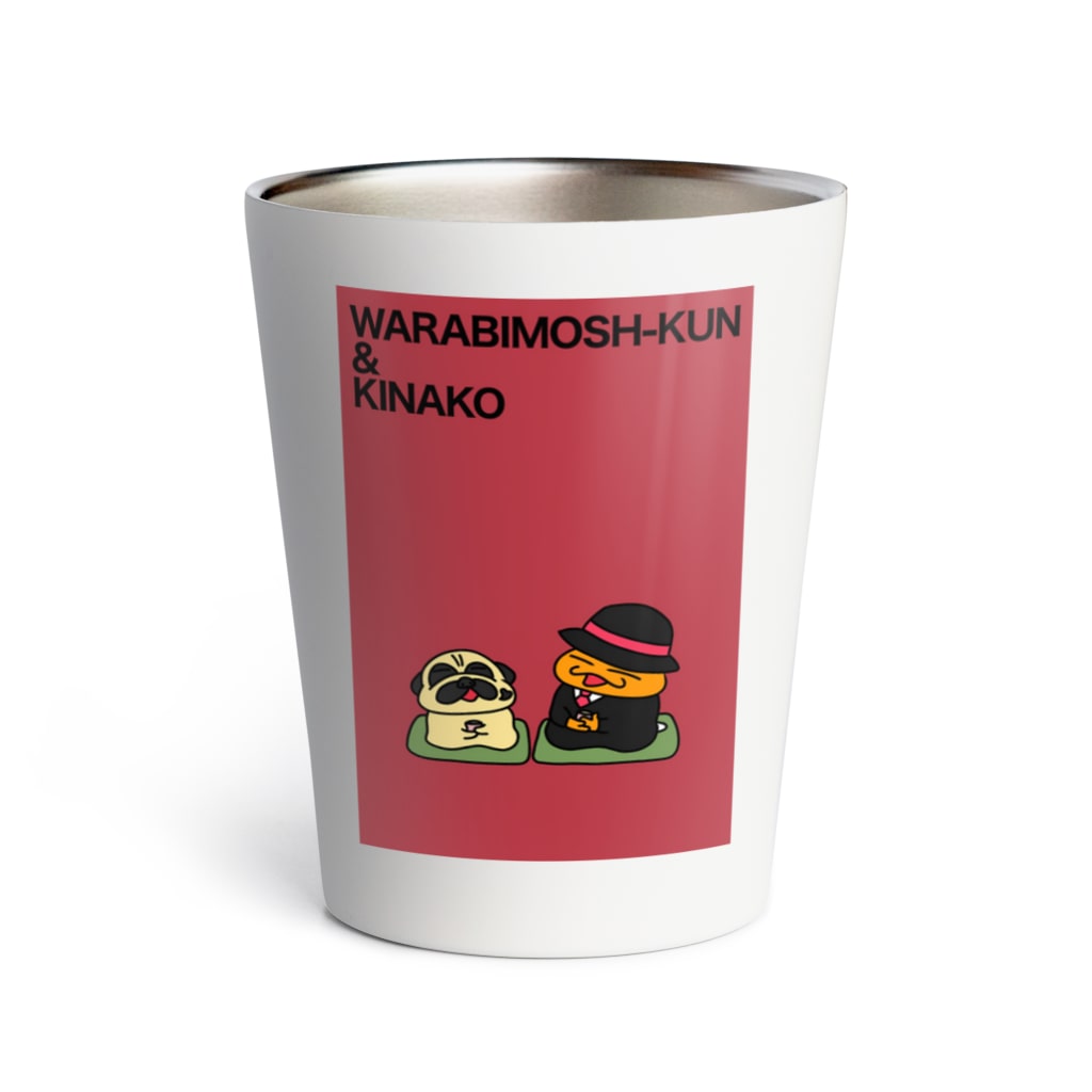 ワスイーツタウンのWARABIMOSH-KUN & KINAKO Thermo Tumbler