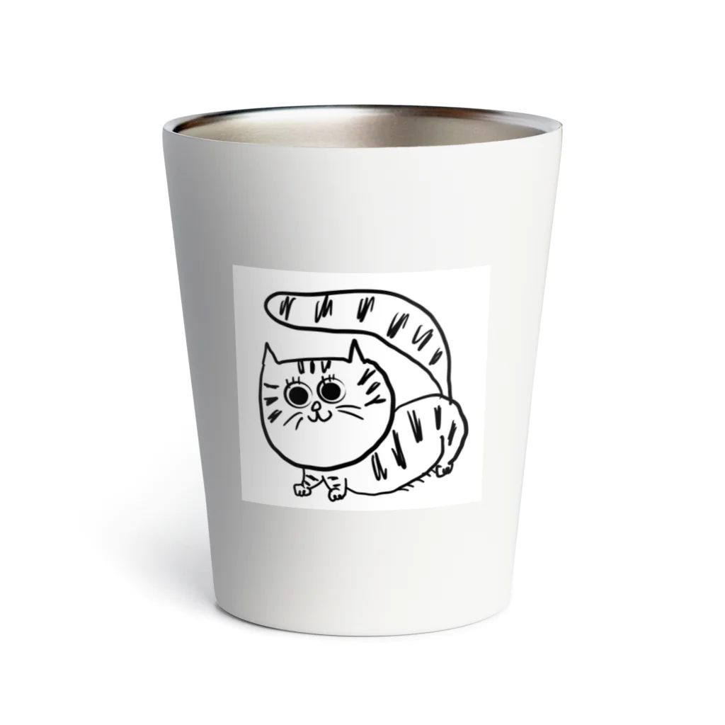 ねこのワカメちゃんの麦わら猫のわかめ Thermo Tumbler