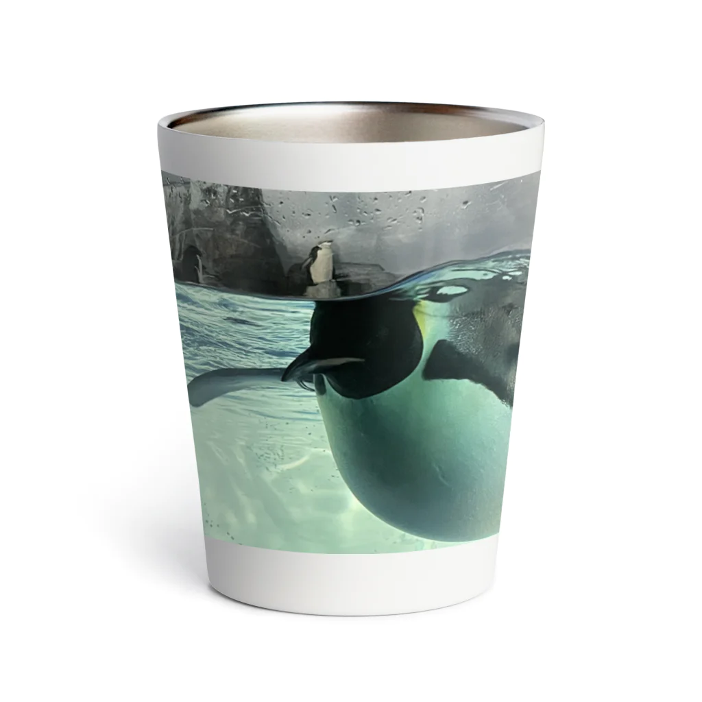 ペンギンの写真のコウテイペンギン　写真　リアル Thermo Tumbler