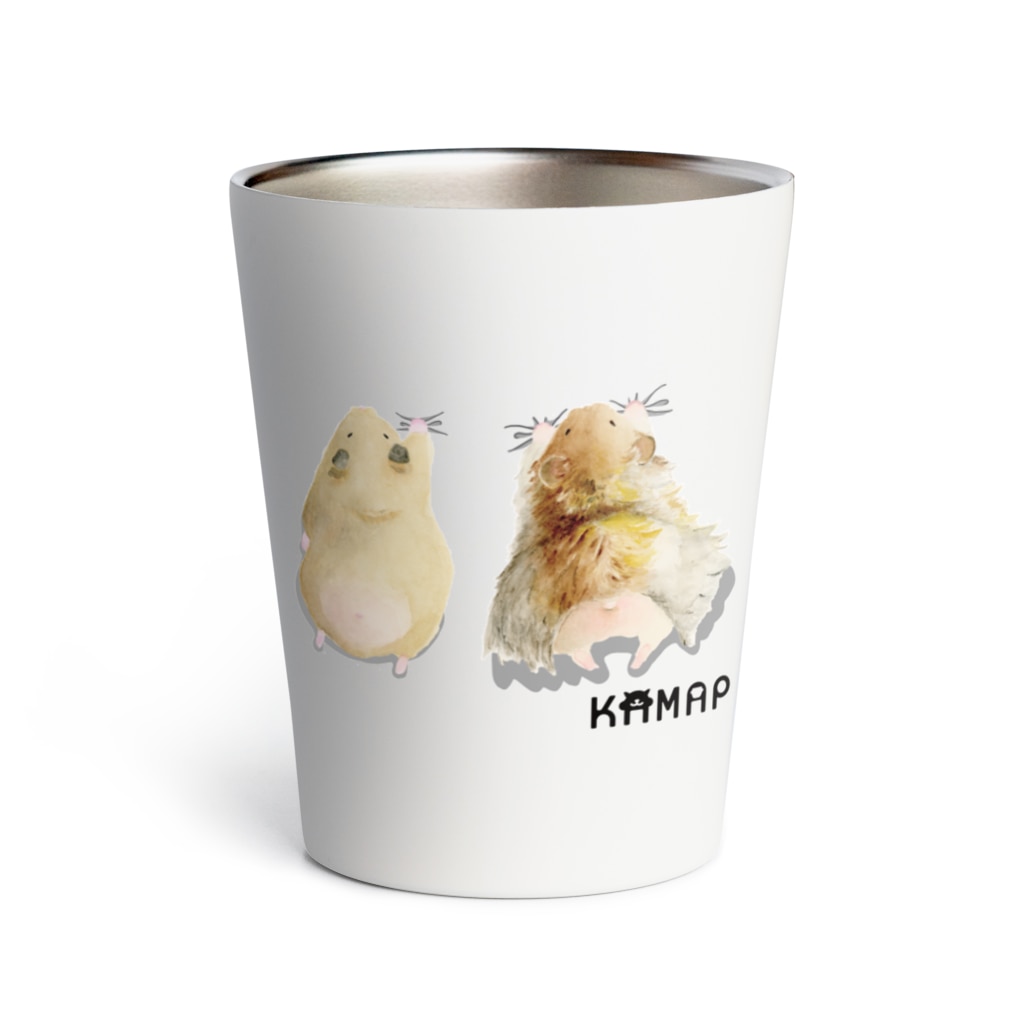 KAMAP ＆ Ricaの【KAMAP】ぎゅっとハムスター兄弟 Thermo Tumbler