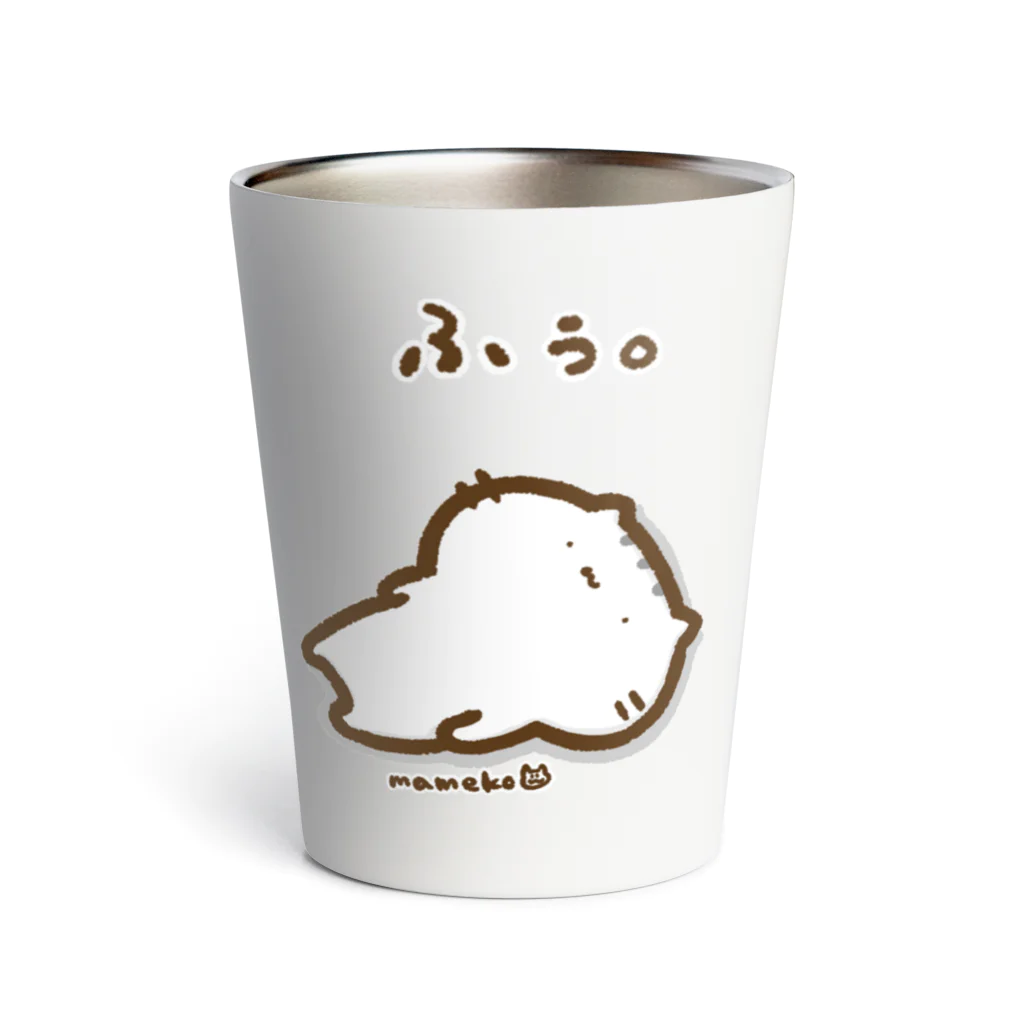 まめこ'ずショップの虚無る猫 Thermo Tumbler