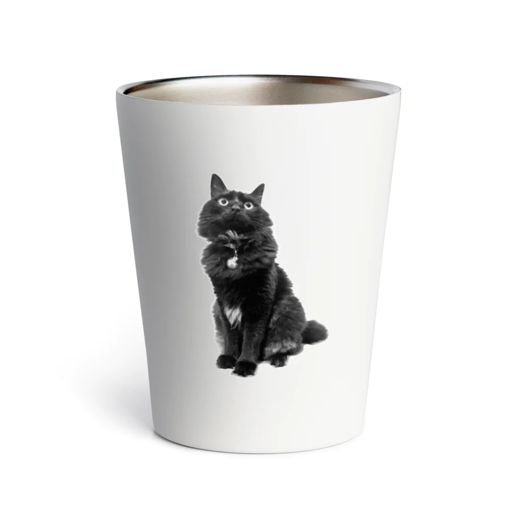 黒猫の住処のおすまし黒猫シリーズ Thermo Tumbler