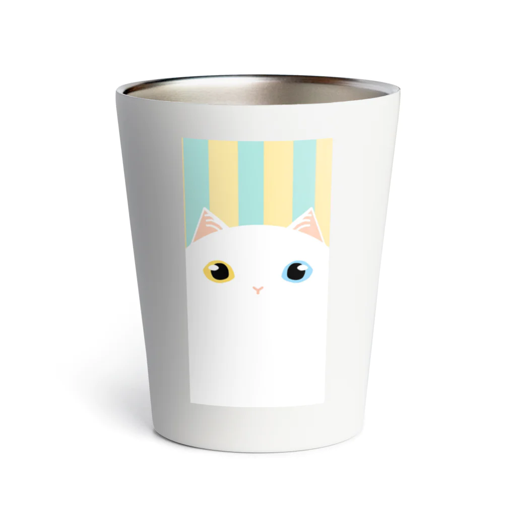 SHOP ベアたんのしろねこオッドアイさん Thermo Tumbler