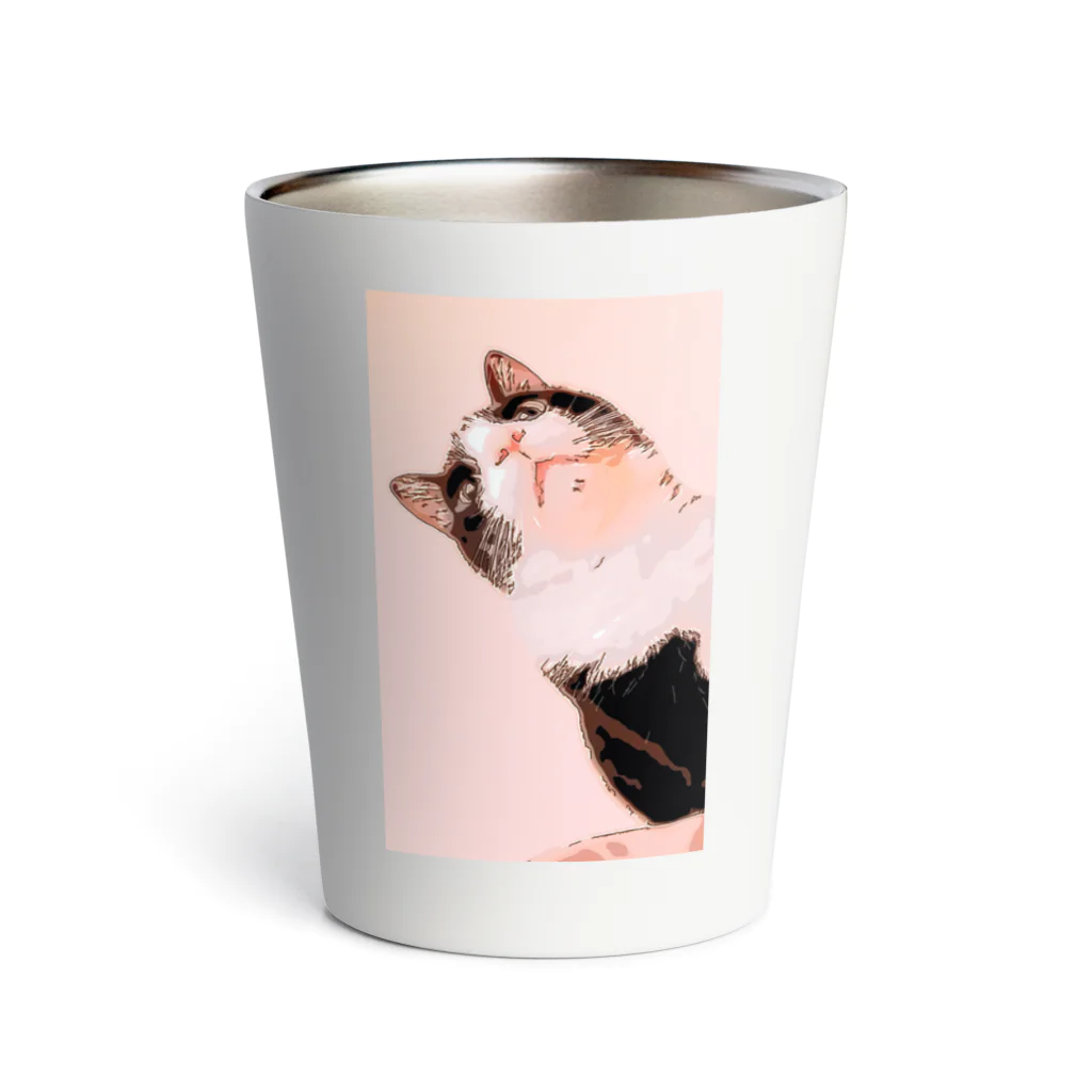 meowのハチワレ Thermo Tumbler