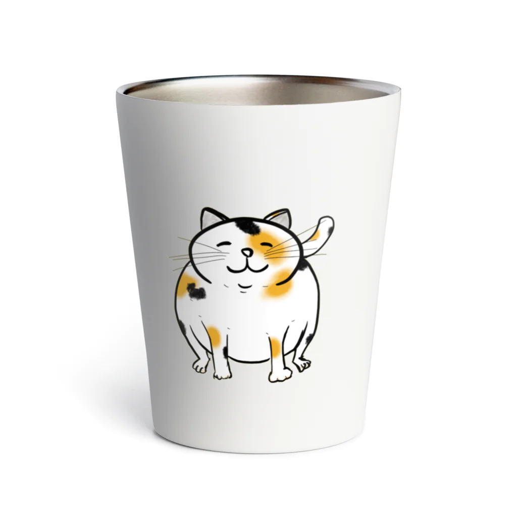 ハチミツラジかルのでぶねこ Thermo Tumbler