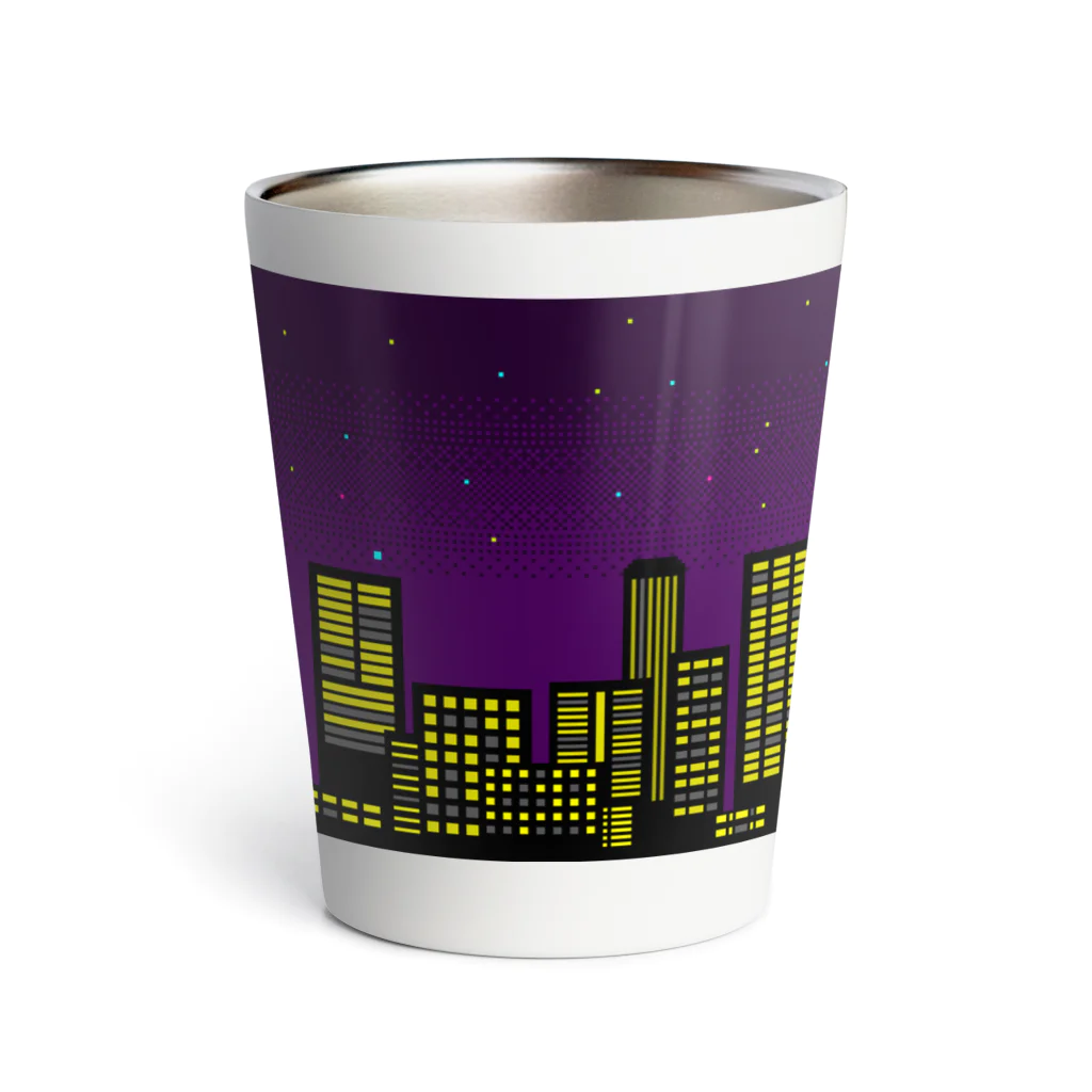 ドット絵アイテムの夜景 Thermo Tumbler