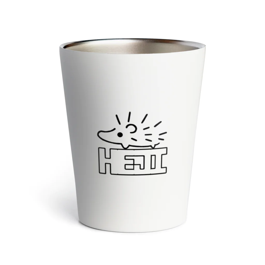 KAMI STOREのHEGEHOGEのHEJIさん(ロゴ) Thermo Tumbler