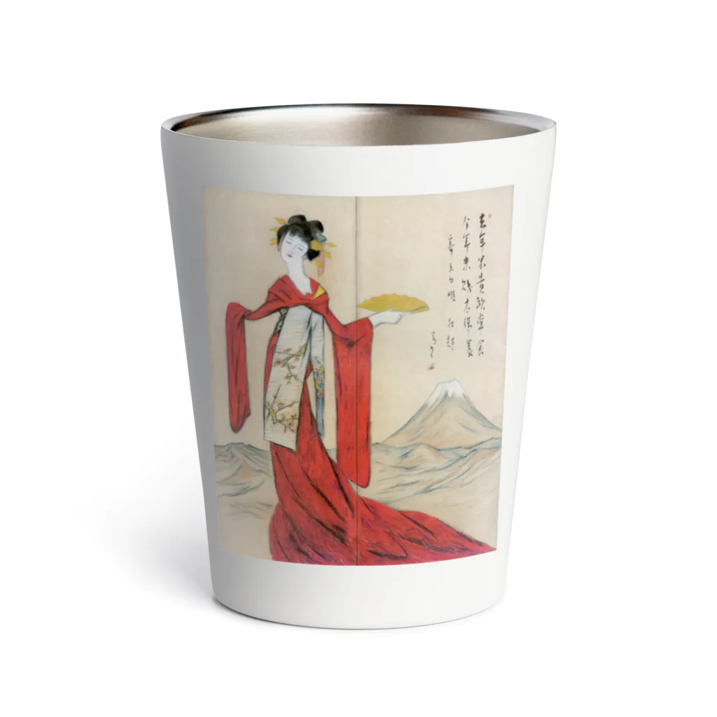 世界の絵画アートグッズの竹久夢二《立田姫》 Thermo Tumbler