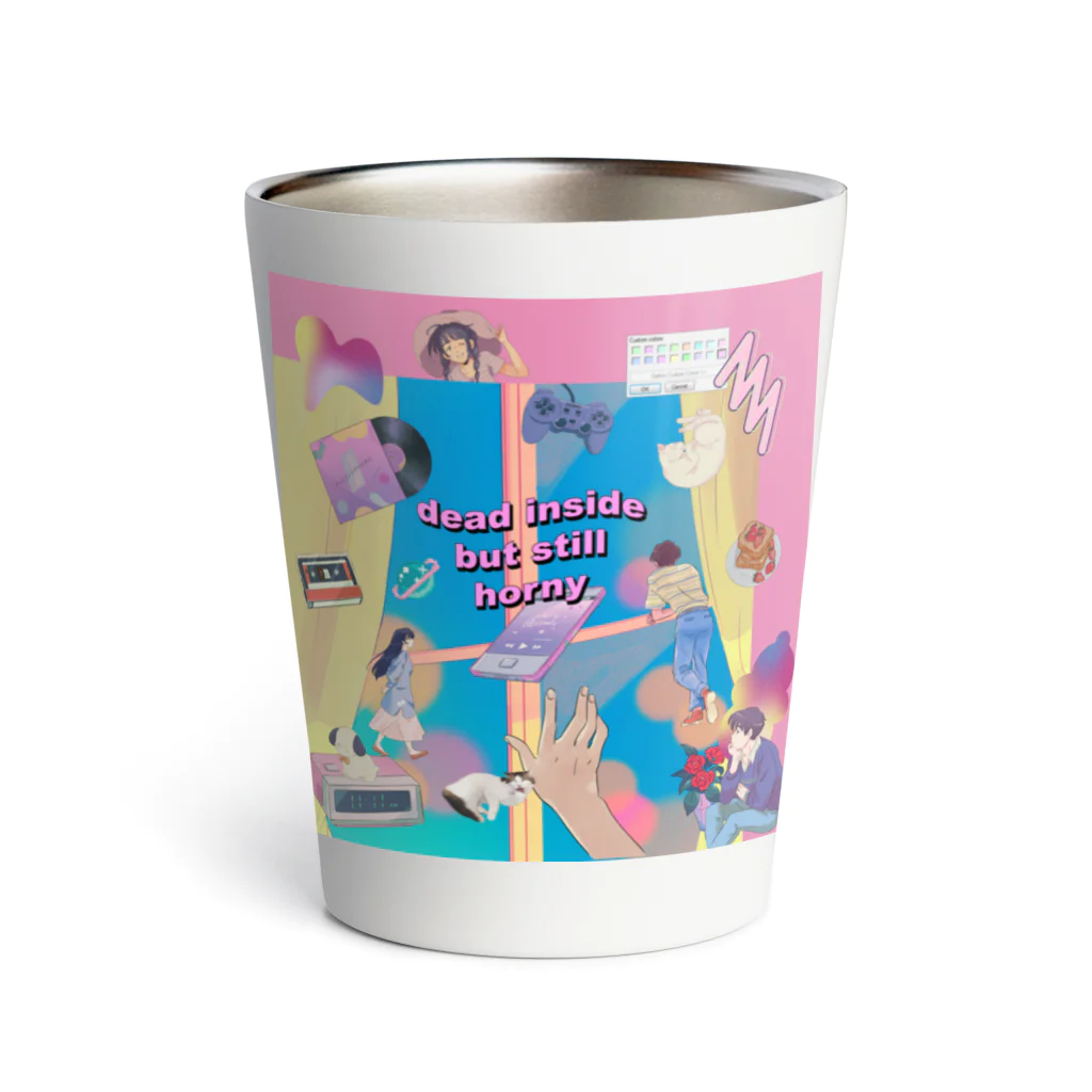 𝙈𝙊𝙈𝙊'𝙨 𝙎𝙝𝙤𝙥の90's anime & momo #02 Thermo Tumbler