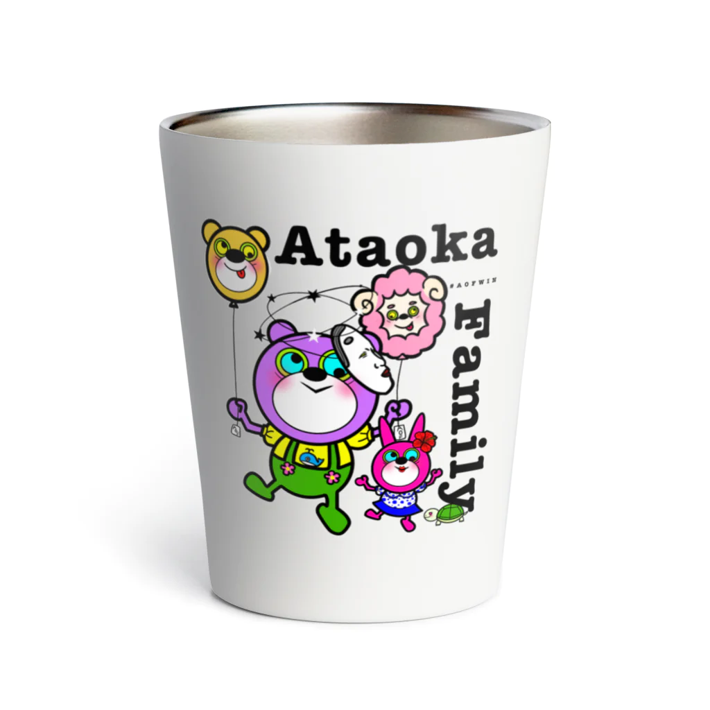 (   ¯−¯ )のAtaoka Family Logo Full ver. Thermo Tumbler