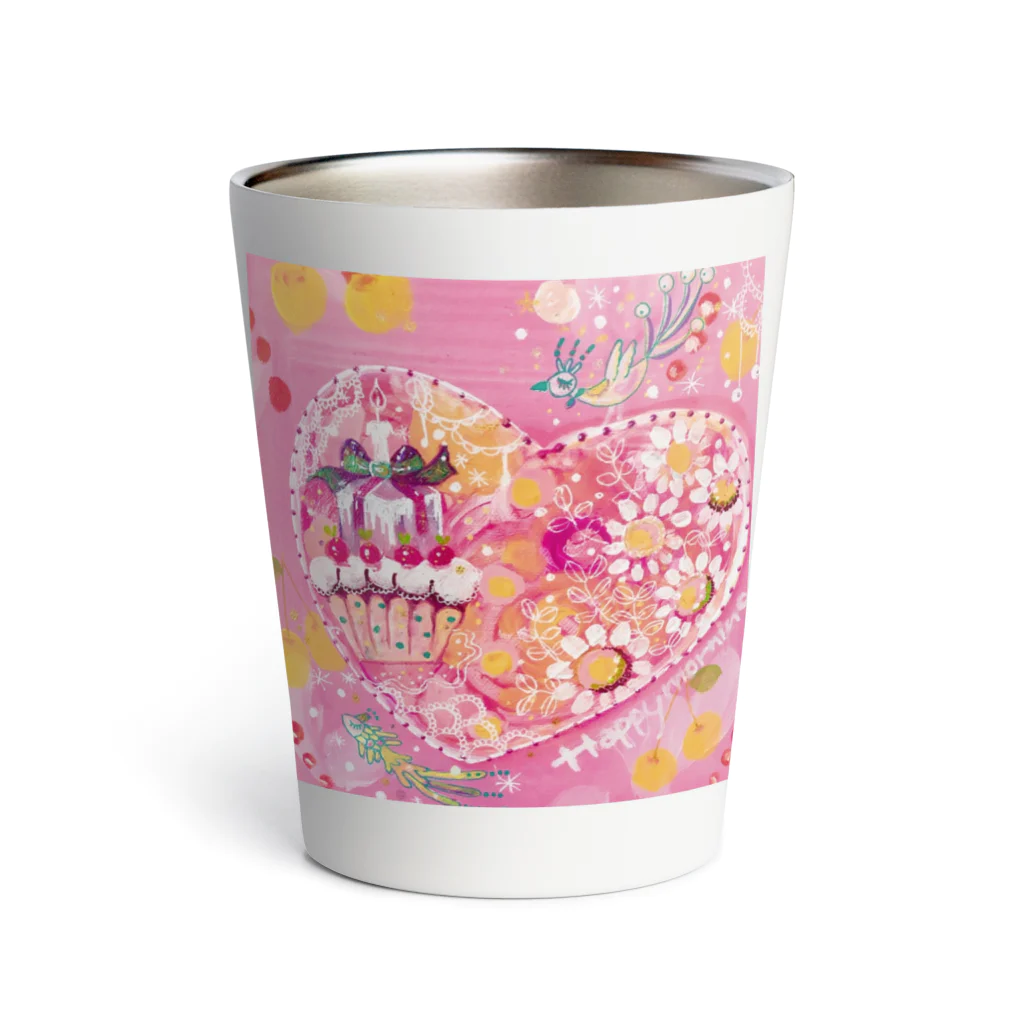 meguri meguruのlovely pink Thermo Tumbler