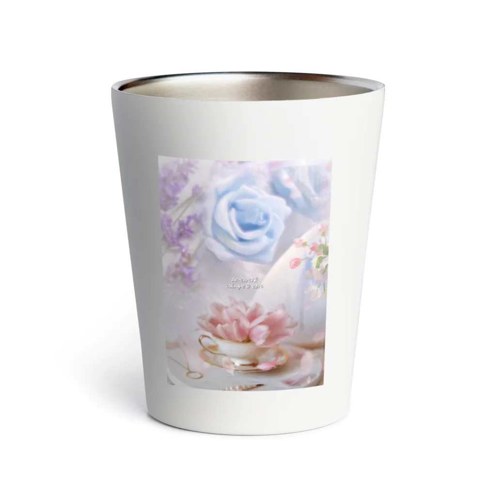 【ホラー専門店】ジルショップの上品な花々 Thermo Tumbler