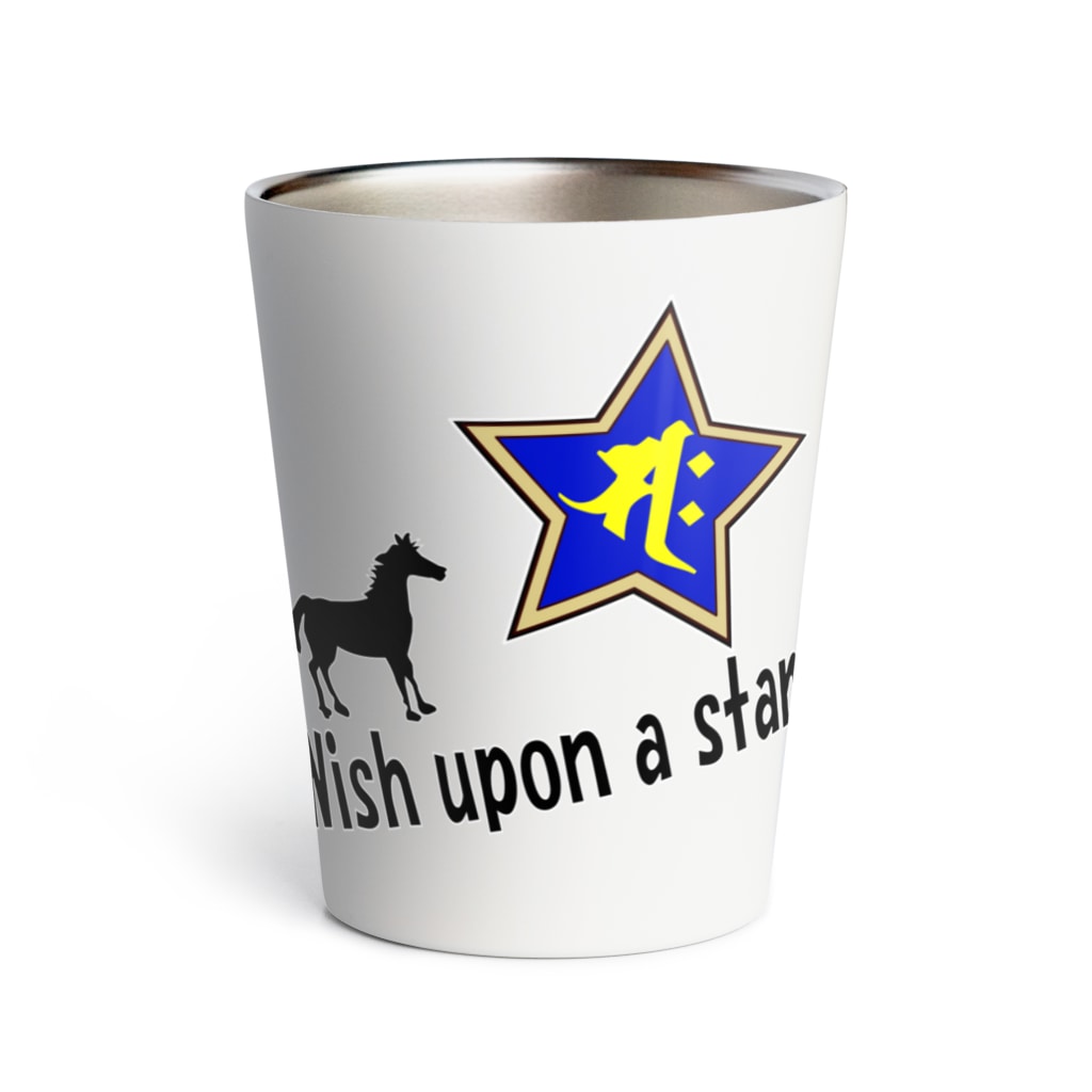 PY Kobo Yuko’ｓ Galleryの【開運祈願】星に願いを！ Wish upon a star! 午年生まれ守護梵字サク Thermo Tumbler