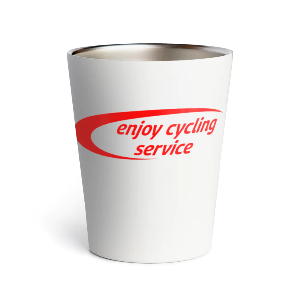 enjoy cycling serviceのenjoy cycling service 赤ロゴ サーモタンブラー