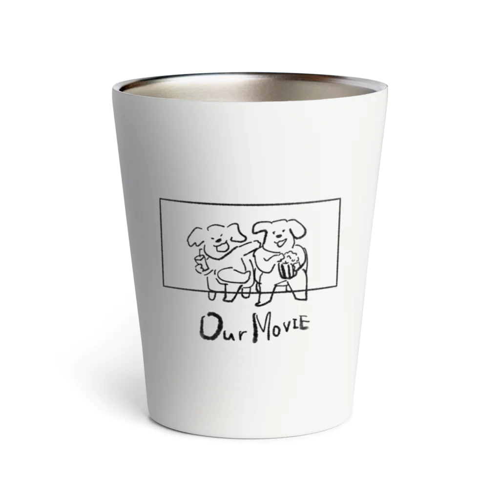 SLOTH STORYのOur MOVIE【white】 Thermo Tumbler