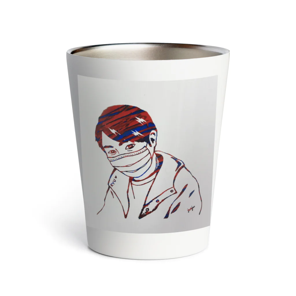 JUJUDEのMask man Thermo Tumbler