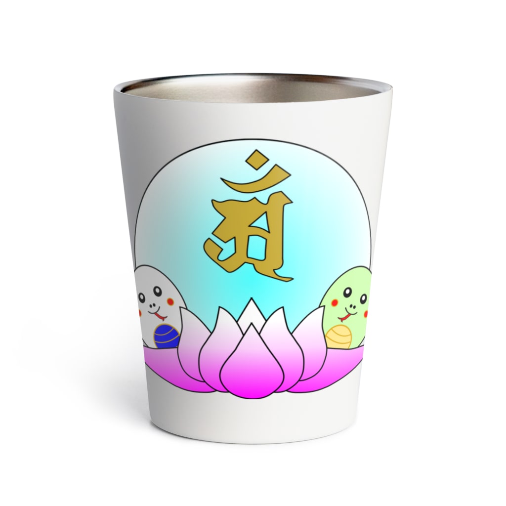 Yuko’ｓ Galleryの【開運祈願】巳年生まれ守護梵字アン Thermo Tumbler