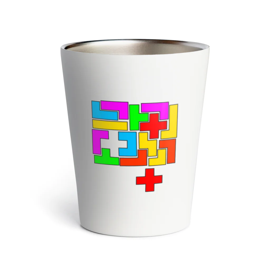 にゃんたまごのパズル Thermo Tumbler