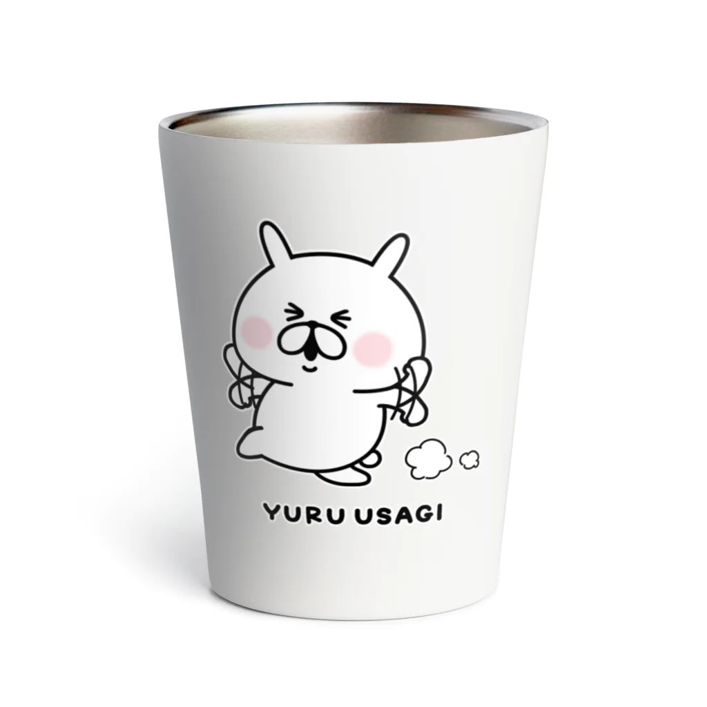 chococo_yuruusagiのゆるうさぎ　わーいわーい Thermo Tumbler