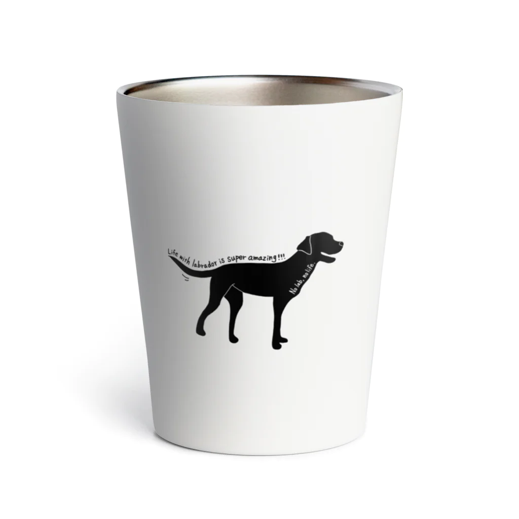 私のラブラドールのBlack Labrador  Thermo Tumbler