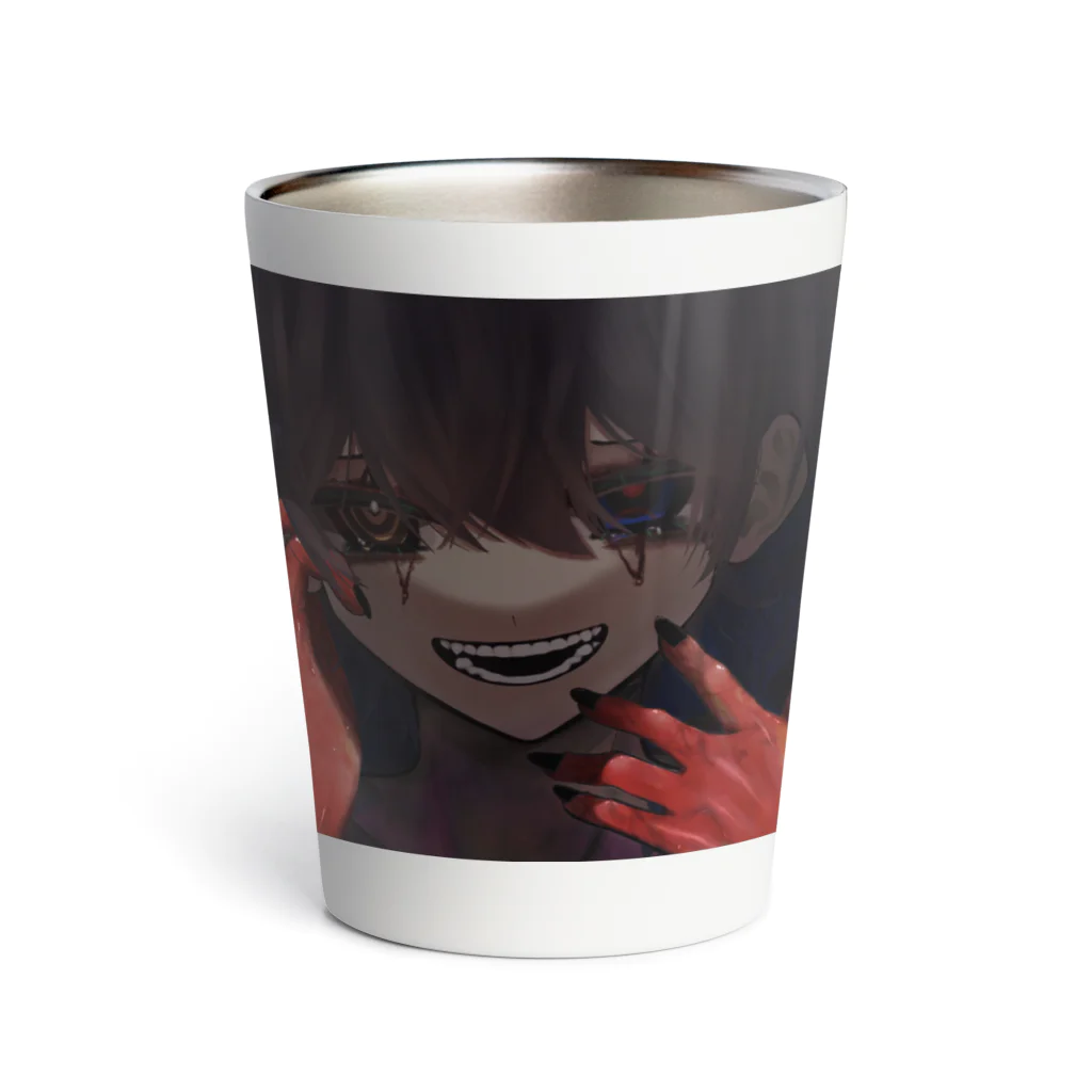 久々里のおみせやさんのまくろくん Thermo Tumbler