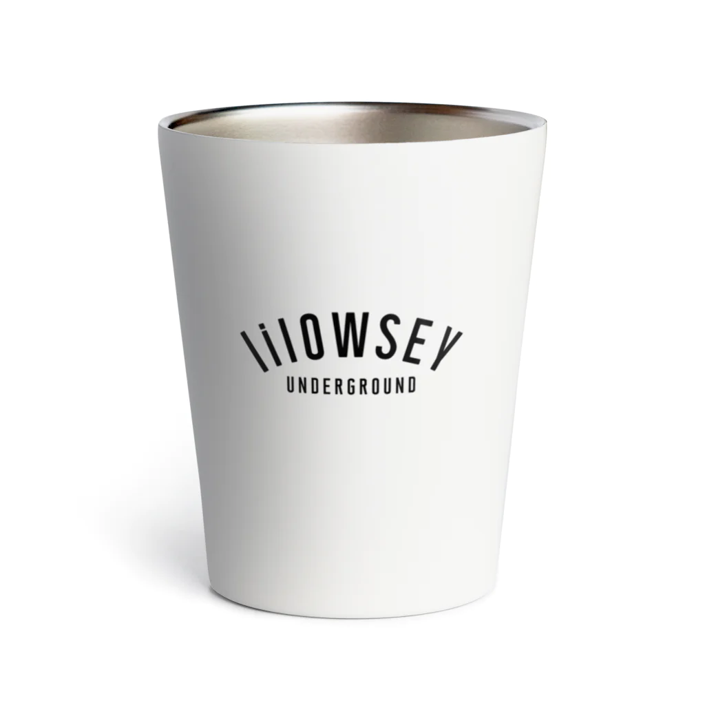 lilOWSEY UNDERGROUNDの"lilOWSEY" OG BLACK LOGO Thermo Tumbler