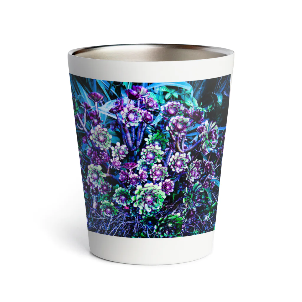 花水のジャングルブルー Thermo Tumbler