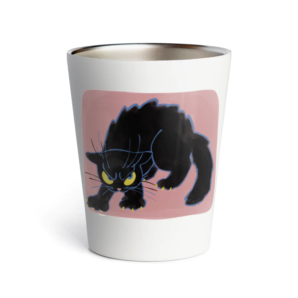 SMTRの黒猫　憤怒 Thermo Tumbler