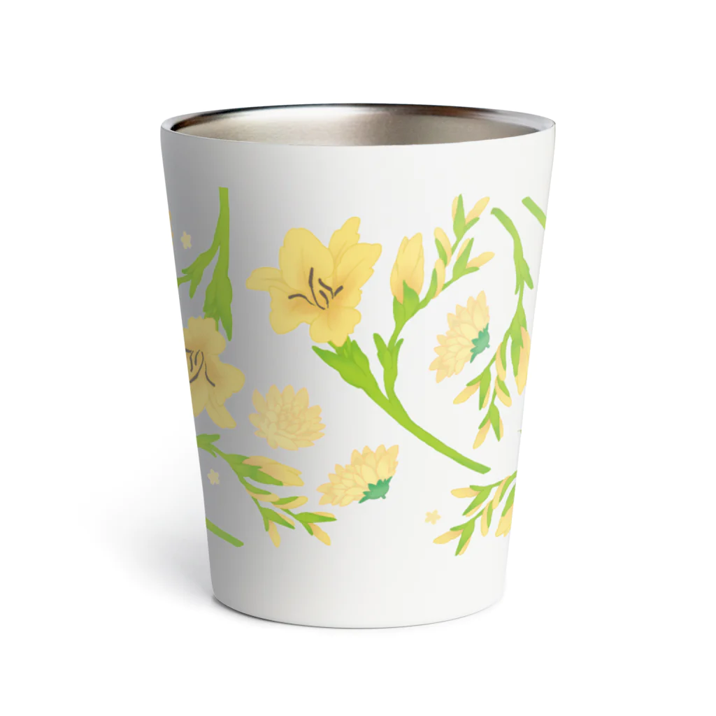 Rim worksのサーモタンブラー001（黄花） Thermo Tumbler