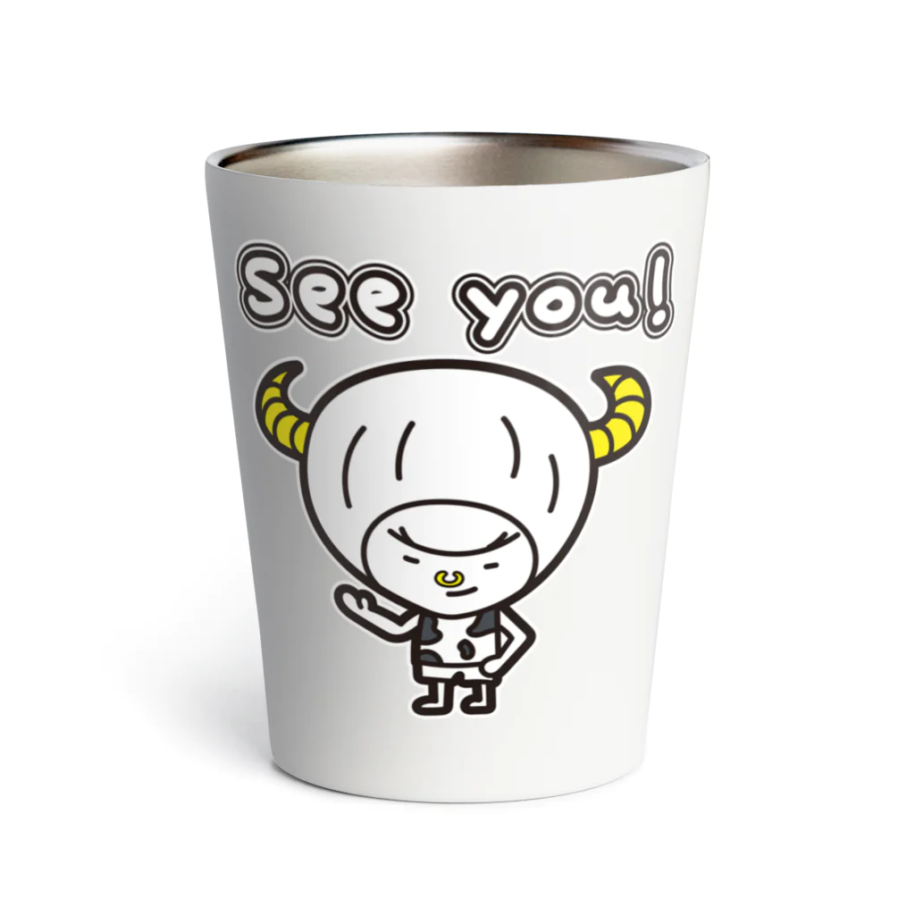 きくのらくがきのSee you　丑きく Thermo Tumbler