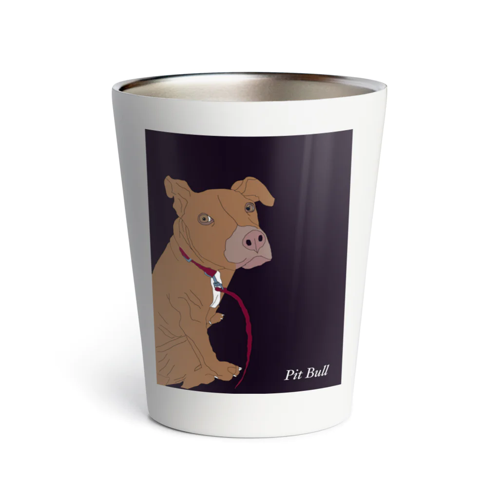 lucyのAmerican Pit Bull Terrier Thermo Tumbler