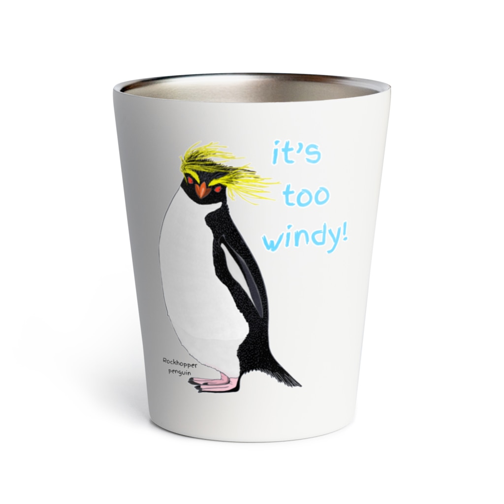 LalaHangeulのRockhopper penguin　(イワトビペンギン) Thermo Tumbler