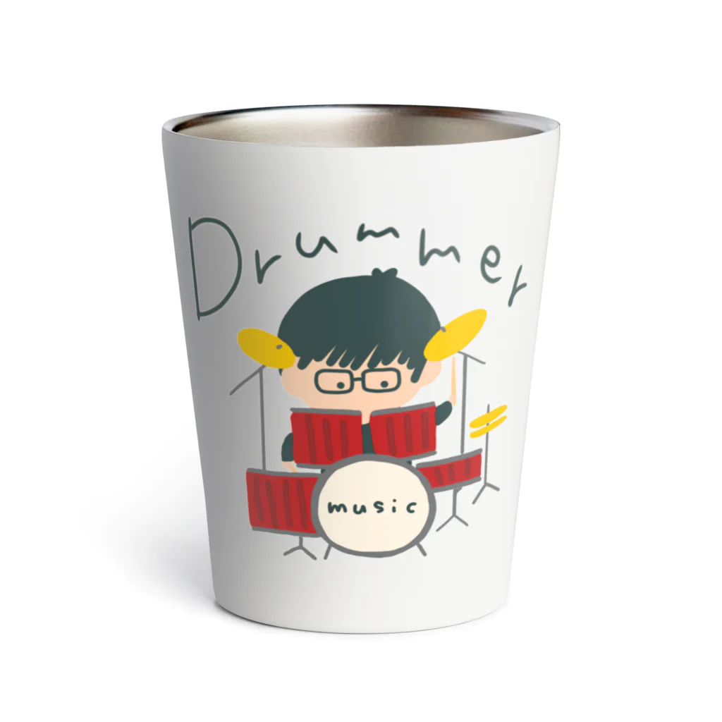 rurugirlのdrummerメガネ君 Thermo Tumbler