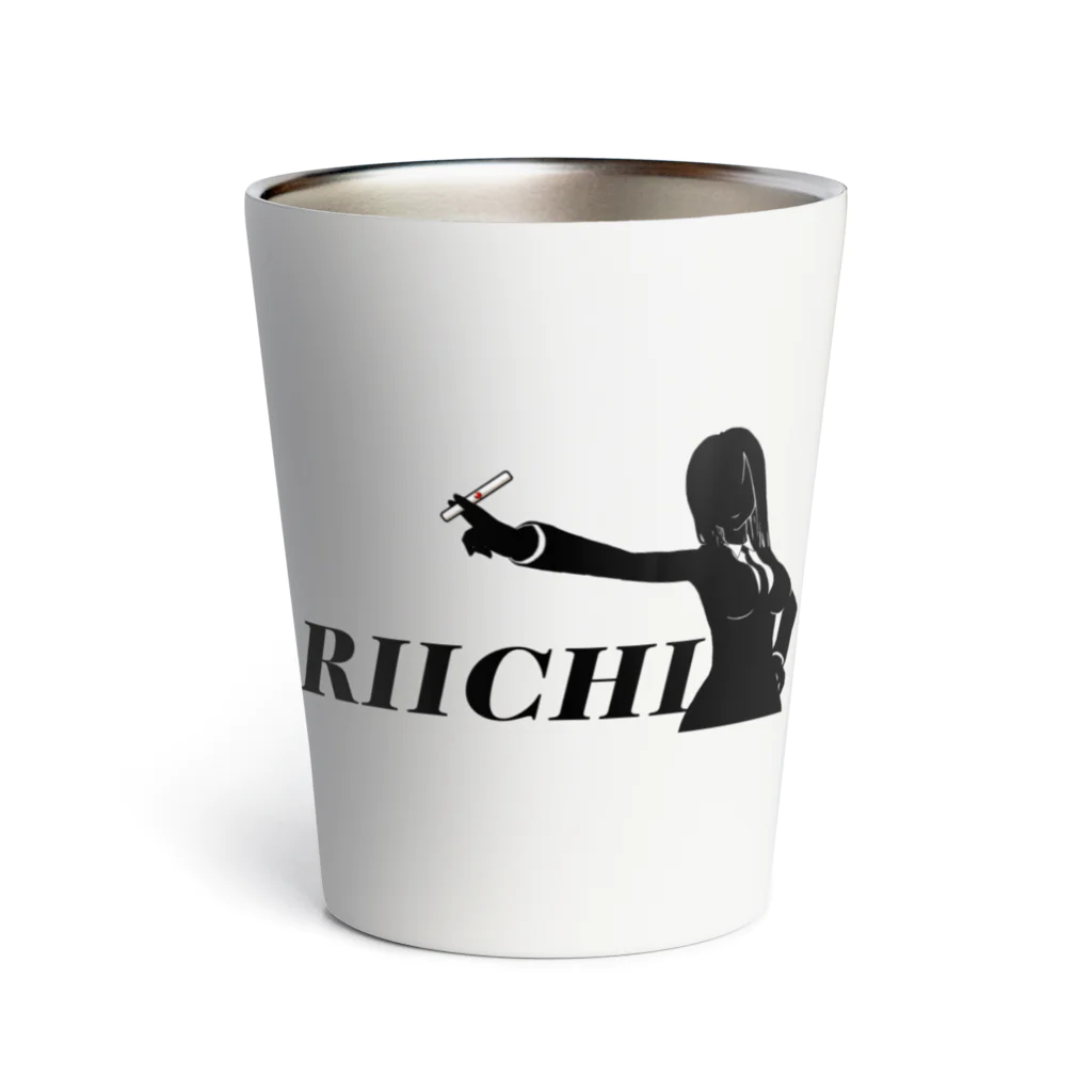 麻雀カッコイイシリーズのRIICHI　透過 Thermo Tumbler