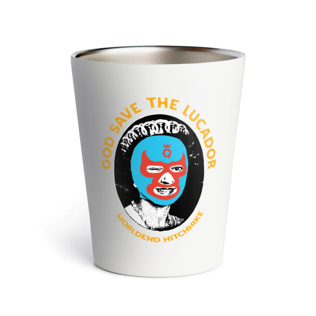 ワールドエンド ヒッチハイクのゴッド・セーブ・ザ・ルチャドール　GOD SAVE THE LUCHADOR Thermo Tumbler