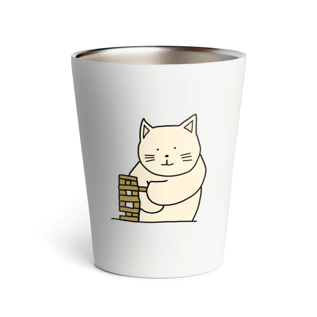 ＋Whimsyのテーブルゲームねこ Thermo Tumbler