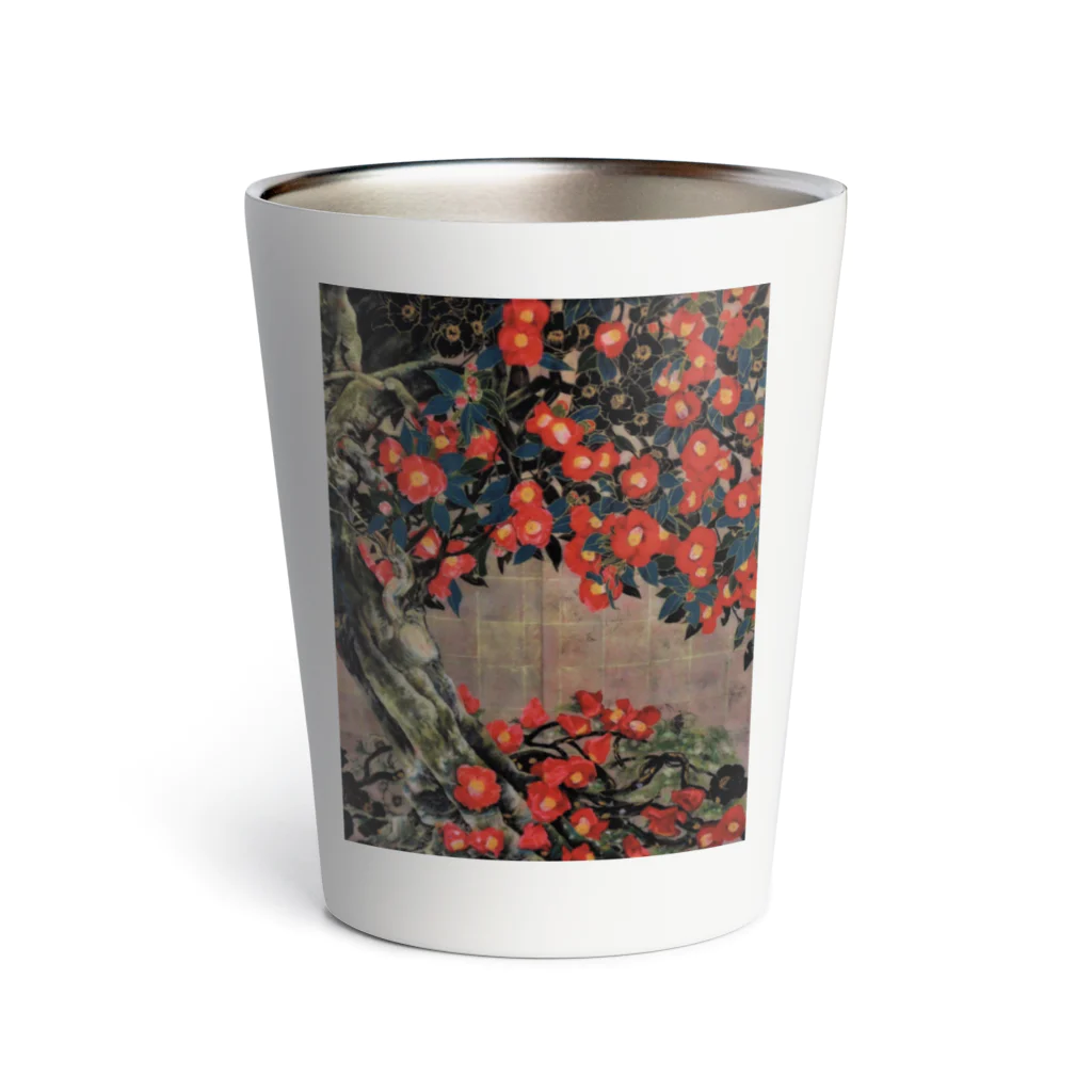 日本画家 加藤 由利子の花椿 Thermo Tumbler