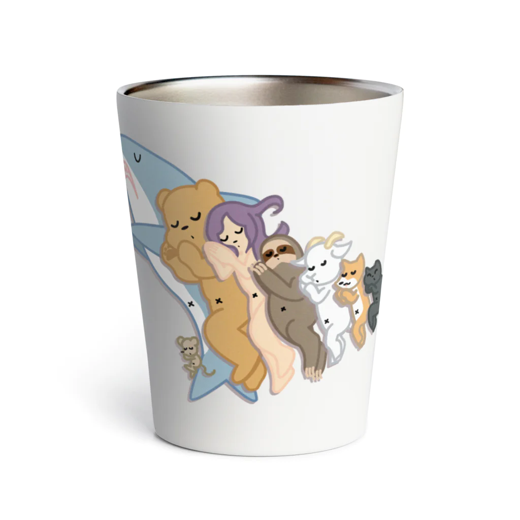 木口ようかんSHOPのお昼寝アニマルズ Thermo Tumbler