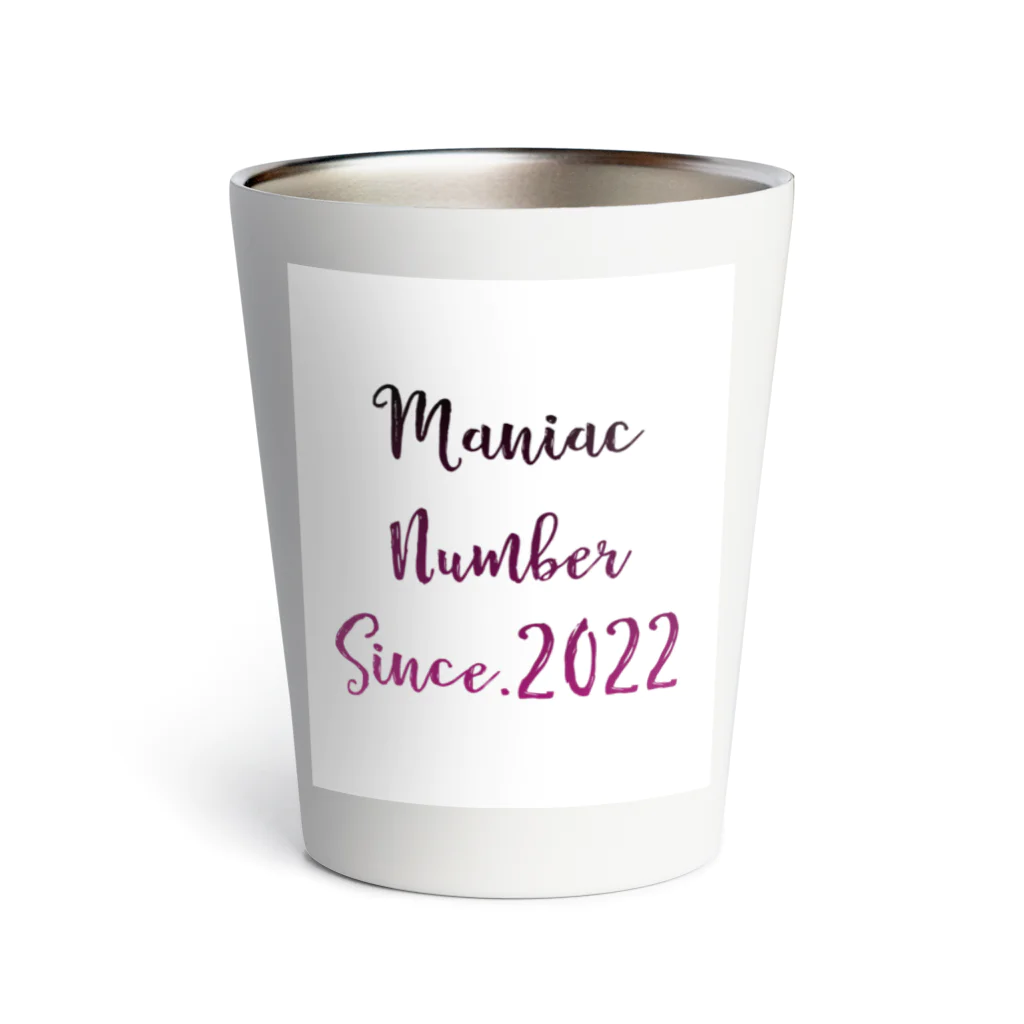 Maniac Number のManiac Number standardロゴ Thermo Tumbler