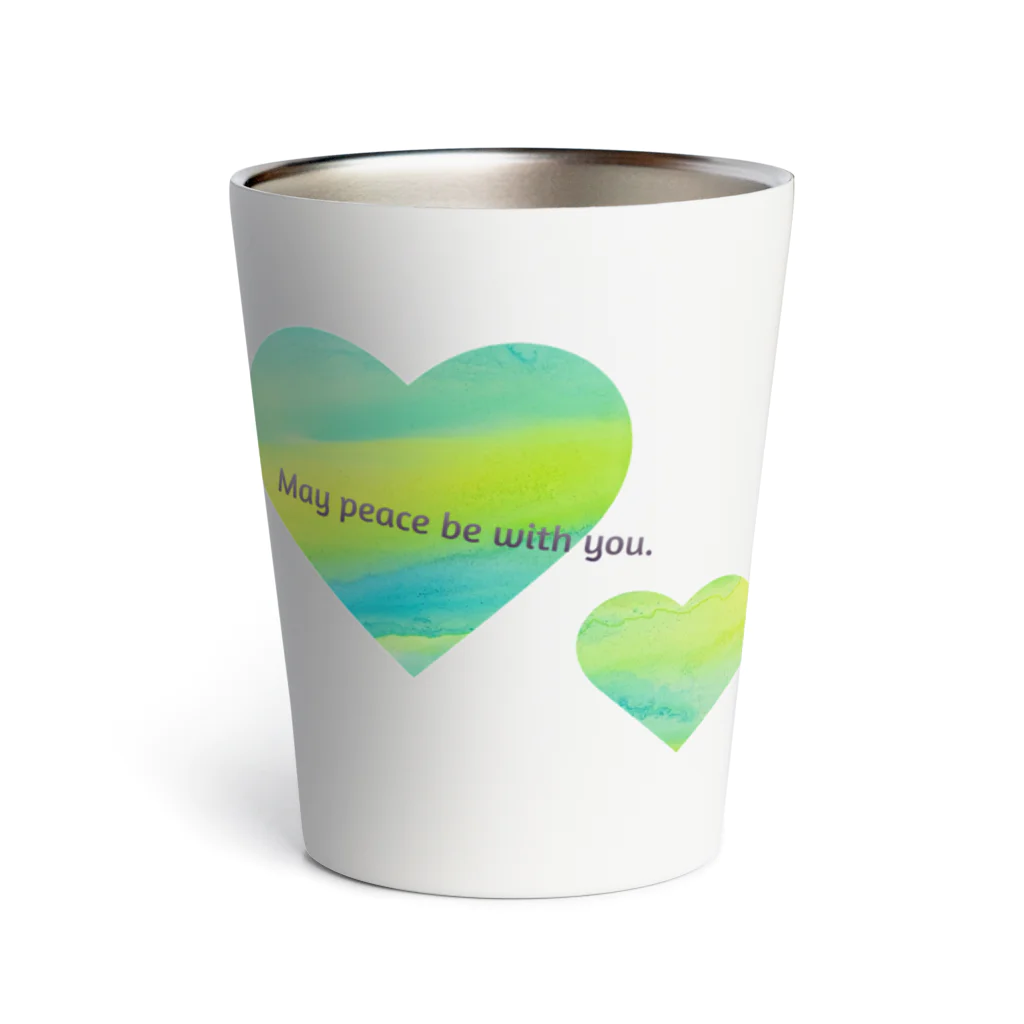 ONE OF A KINDのMay peace be with you Thermo Tumbler