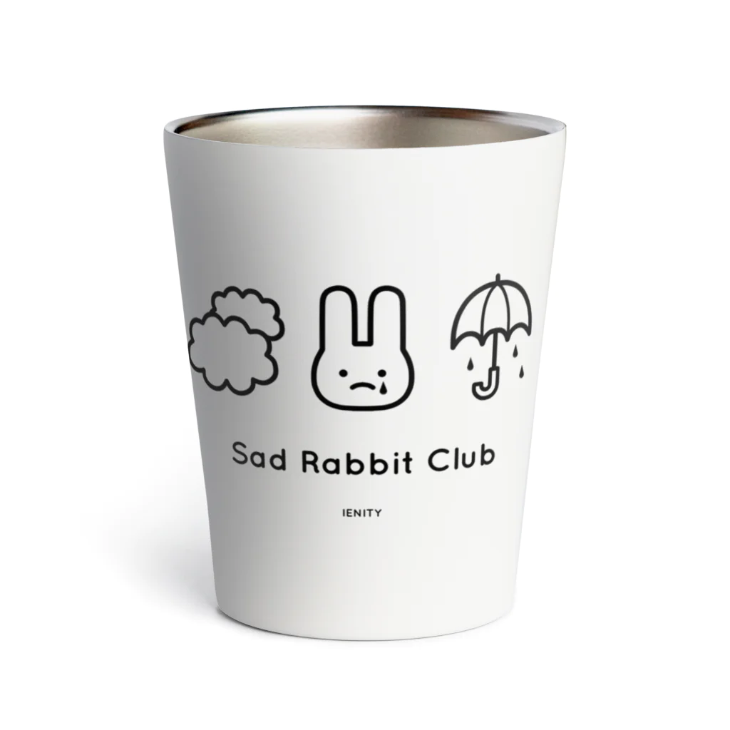 IENITY　/　MOON SIDEの【IENITY】Sad Rabbit Club #Black サーモタンブラー