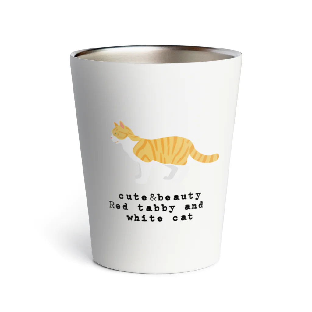 orange_honeyの猫1-8 茶白猫 Thermo Tumbler