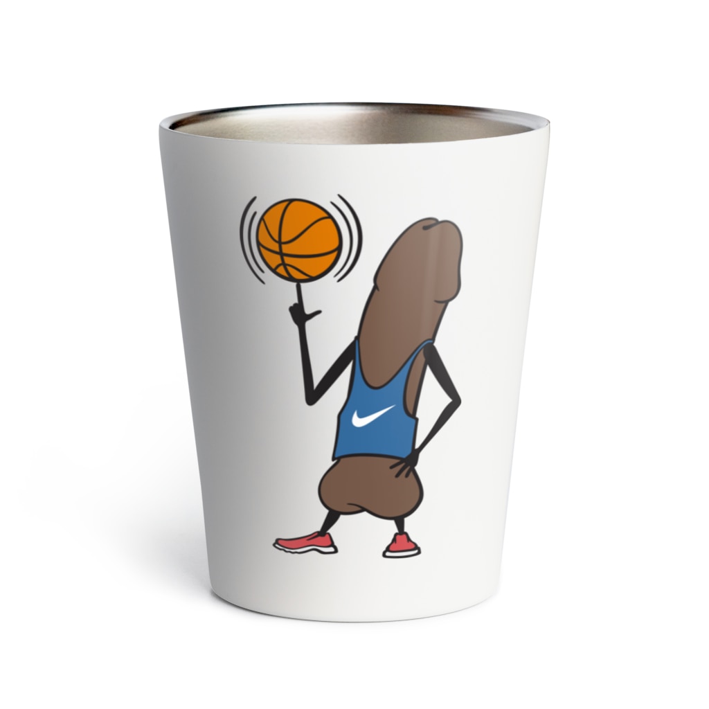 NOBODY754のEddie Funky Dick - Basketball Thermo Tumbler